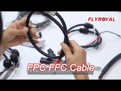 Electronic IDC FPC FFC Cable 3M HF365-18 With Lumberg MICA 10 Connector Wiring Harness