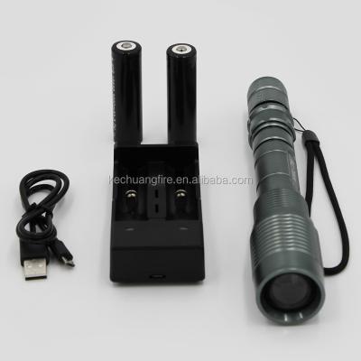 China Aluminum Alloy Led Rechargeable Flashlight 1200 Lumens XML T6 Lighter ZOOM LED Torch Light for sale