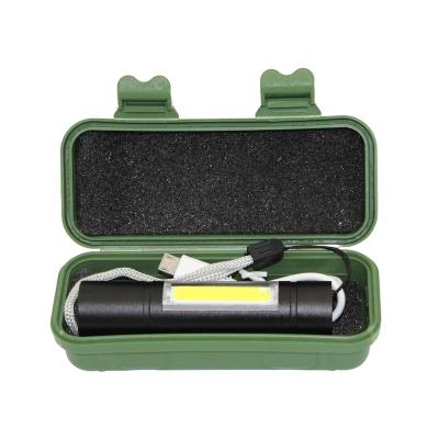 China COB Led With Plastic Box Battery Mini Magnetic Base Flashlight Waterproof Built-in COB Led Work Light for sale