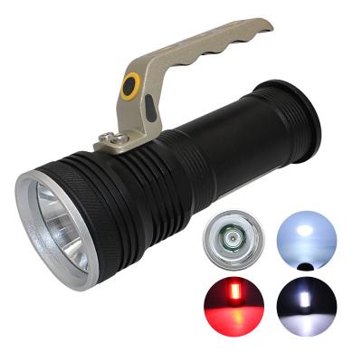 China Portable Direct Rechargeable 18650 T6+COB LED Torch Camping Deputy Team Leader Powerful Flashlight for sale