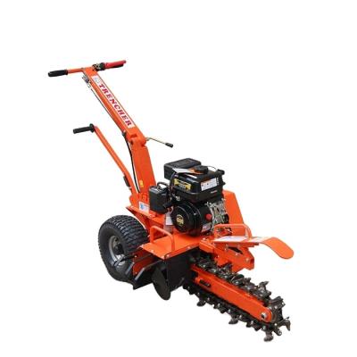 China Mini Heavy Duty Professional Wood Trencher Small Gasoline Heavy Duty Mini Forestry Log Trencher Motor Hand Cutting Trencher for sale