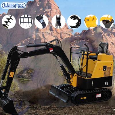 China 1 Ton Mini Excavator Price Mini Excavator Hydraulic Pump Construction Material Stores 1000kg EPA Certificate for sale