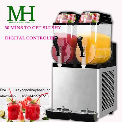 China Commercial Frozen Beverage Machine Hotels MAYHOPE Restaurant Beverage Slush Machine Commercial Slushie Machine Maquina de granizados for sale