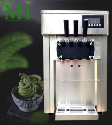 China Hot Sale 3 Factory Commercial Mobile Snack Flavor Snow White Soft Serve Ice Cream Machine for sale