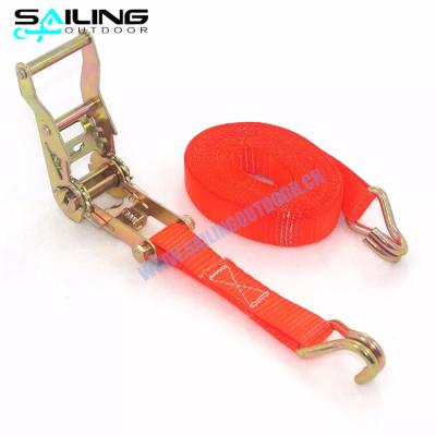 China Polyester CE Approved 25 Mm Ratchet Straps Rope Tensioner Cargo Lashing Belt Parts OEM Factory for sale