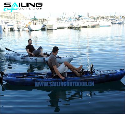 China Sailing Pedal Boat Relaxing Outboard Thruster Not Used Kayak With Rudder System And Frame Seat for sale