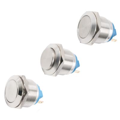 China SIRON H052-1~H052-6 19mm1no 1nc Electrical Equipment Switch Stainless Steel Metal Knob H052-1~H052-6 for sale