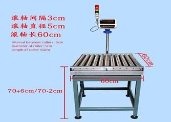 China 100kg 5g Rc6060 RS232 Conveyor Rollers Scale Steel Wireless With PDA for sale