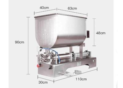 China Pneumatic 110V Nozzle Shampoo Filling Machine Piston Filler Machine for sale