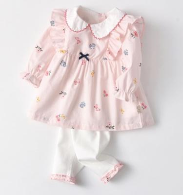 China 2021 sweet spring and flower girl suit cute children's clothing new autumn baby clothes small for sale