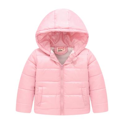 China New style winter waterproof cotton-padded jacket solid color padded jacket padded jacket boys and girls bread clothes for sale