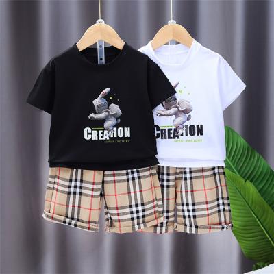 China Children's breathable clothing Korean version of the 2021 summer children's suit new middle-aged short-sleeved boy girl short skirt shorts for sale