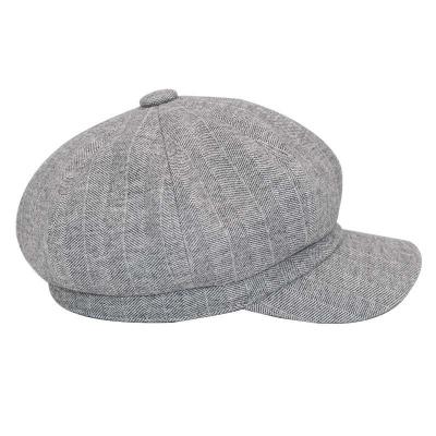 China Picture Autumn Spring Hats for Men Women Solid Simple Octagonal Ladies Hat Ladies Newsboy Winter Beret Painter Casual Hat for sale