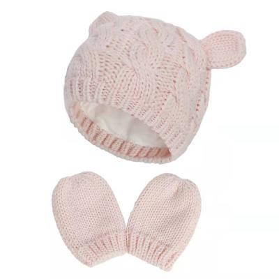 China Cute Toddler Kids Winter COMMON Infant Hat Pure Color Knit Warm Beanie Hat For Baby Boy Girls for sale