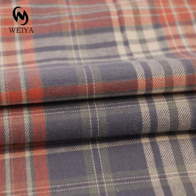 China Wholesale Popular Men Women Tartan Plaid Cotton Flannel Pajama Fabric Shrink-Resistant for sale