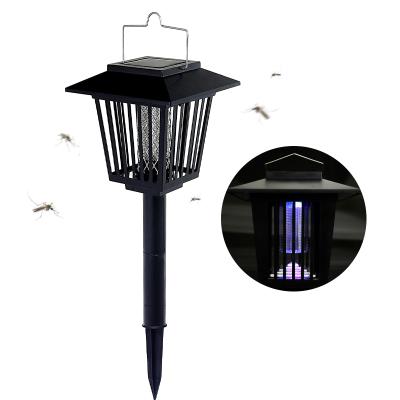 China IP65 Indoor+Outdoor Waterproof Outdoor Garden LED Mosquito Zapper Light Solar Powered Mosquito Killer Cordless Lamp For Yard Garden for sale