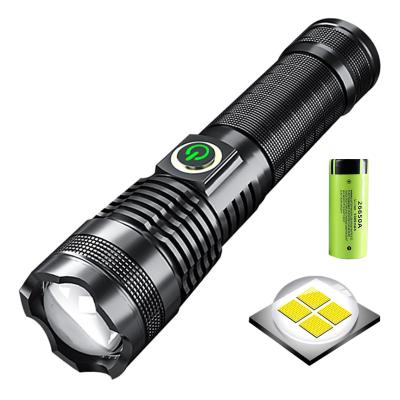 China High Bright 20W P50 LED 1500 Lumens Aluminum Alloy Super Bright Zoomable Flashlight Industrial For Camping Emergencies for sale