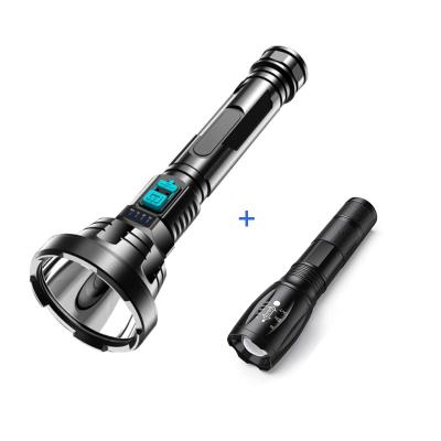 China Industrial Factory Outlet T6 1000Lumens Long Range Super Bright Super Bright Led Flashlight With Built-in USB Rechargeable Battery for sale