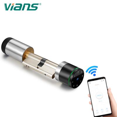 China 30pcs Smart Card Ble Lock Cylinder Keyless With VIANS APP WiFi Digital LORA for sale