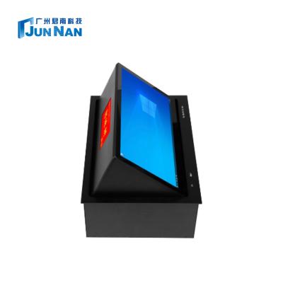 China Junnan 15.6 Mechanism Easy Conference System Fin Computer Monitor Lift Motorized LCD Monitor Lift For Government for sale