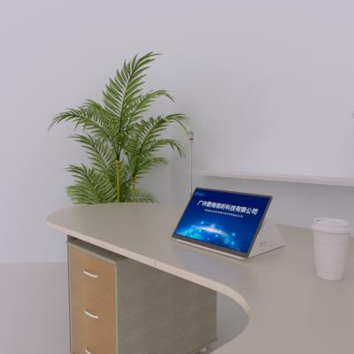 China Junnan Conference System Paperless Conference System Terminal Desktop Fin With Microphone Hidden Monitor Fin for sale