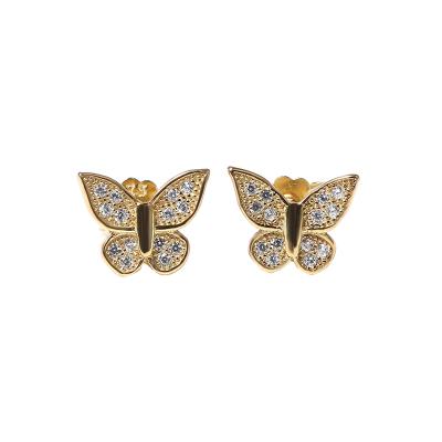 China Lote Wholesale Silver Butterfly Fine Stud Para Mujer Aretes En De Plata 925 Jewelry Silver Of CLASSIC 2021 Real 925 Earrings Women for sale