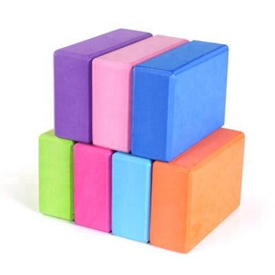 China High Density OEM Comfortable Cork Yoga Blocks Gym Durable EVA Foam Yoga Block Training Brick for sale