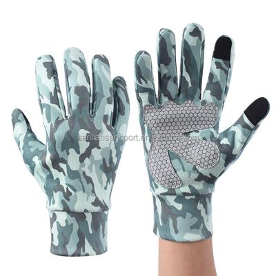 China High Quality Camouflage Full Finger Gloves Fit And Comfortable Cycling Gel Filling Bike Racing Gloves for sale