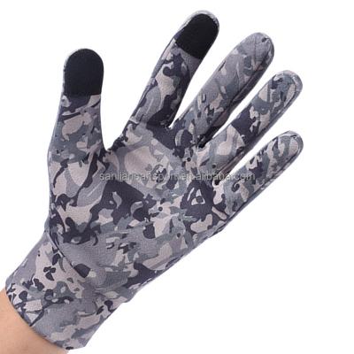 China 2021 New Design Camouflage Unisex Durable Touch Screen Riding Bike Gloves For Running Hiking for sale