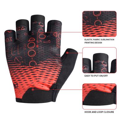 China Wholesale Custom Stretchable Half Finger Mountain Bike Shockproof Gel Padded Bicycle Cycling Cycling Gloves For Women Men for sale