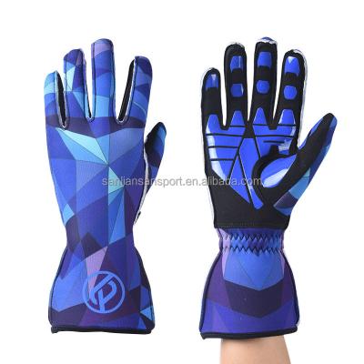 China Long Full Finger Wrist Bike Gloves Fashion Windproof Warm Winter Karting Gloves For Racing for sale