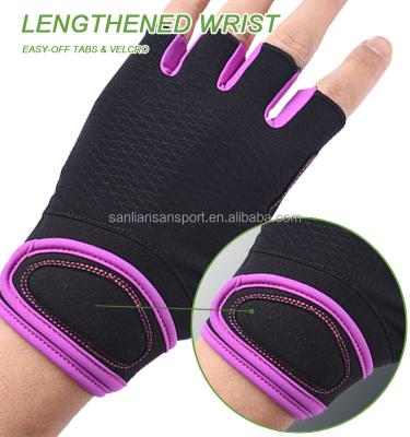 China Stocking Retail Gloves Fit and Comfortable Sport Bike Workout Weight Lifting Gym Gloves Shock Absorbing Durable Riding Women for sale