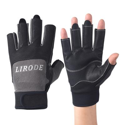 China Durable and Winderproof Gloves Bicycle Road Handrail Leather Shock Absorbing Padded Cycling Gloves for Bike Motorcycle for sale