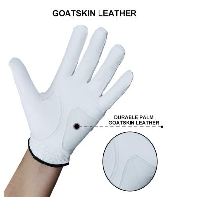 China Premium Durable Goods Cabretta Golf Glove Grip Training Genuine Leather All Weather Mens Womens Golf Gloves For Mens Womens Left Hand for sale