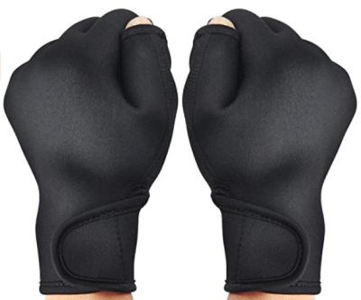 China Best Comfortable Men Women 3MM Neoprene Water Resistance Aquatic Fitness Training Swim Swim Webbed Gloves For Upper Body Resistance for sale