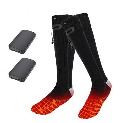 China Wholesale CLF QUICK DRY automatic heating new warm feet thumps custom logo long tube and heating socks for men and women for sale