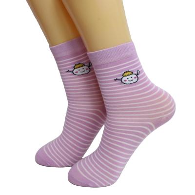 China Hot Sale QUICK DRY Women's CLF Socks Autumn and Winter Cotton Socks Custom Korean Cute Cartoon Logo Central Institute of Statistics Purple Trend for sale