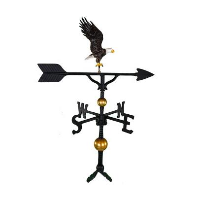 China Water-proof Black Metal Weather Vane Roofing With Eagle Ornament for sale