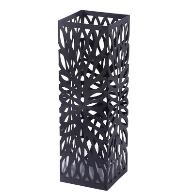 China Durable Metal Art Black Metal Umbrella Stand Holder For Home or Office for sale