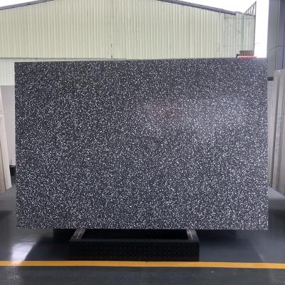 China TONGYU Cafe Restaurant Toilet Floor Wall Bar Counter 18mm Sao Paulo Modern Thick Gray Terrazzo Slab for sale