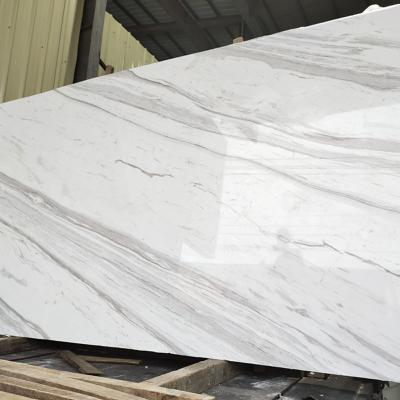 China TONGYU modern villa wall hotel backwall furniture countertops volakas white marble slabs for sale