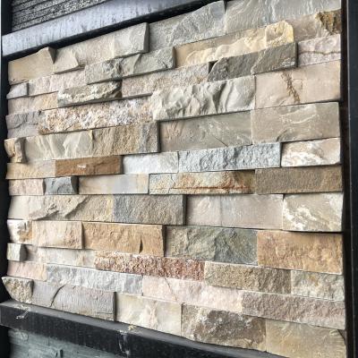 China best quality modern villa slate wall cladding interior natural stone veneer for wall cladding for sale