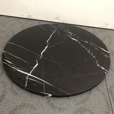 China Modern Black Marble Nero Marquina For Table Top Natural Sone Size for sale