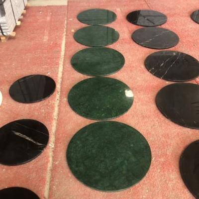 China Modern Hot Selling Indian Marble Top Coffee Table Sets Natural Marble Green Table Tops for sale