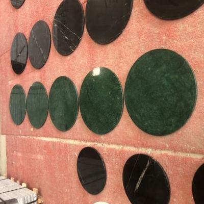 China Modern Natural Indian Green Marble Table Luxury Jade Marble Stone Top for sale