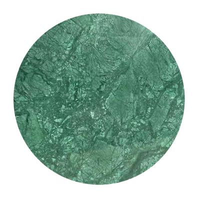 China Modern New Design Polished Indian Green Marble Inlay Cafe And Restaurant Table Top for sale