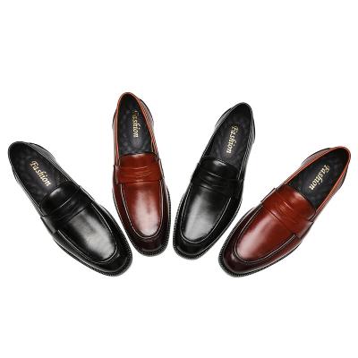 China Formal Loafers Shoes Smell Branded Genuine Leather For Men Low Price for sale