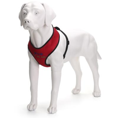 China Sustainable Supplies Pet Adjustable Soft Breathable Mesh Dog Harness for sale