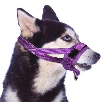 China Padded Muzzle For Dogs Costume, Anti-Sharp Barking Pet Muzzles Adjustable Dog Muzzle Mouth Cover For Extra Small Medium Large Dog for sale