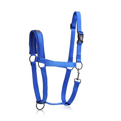 China Good Quality Western Nylon Zinc Alloy Webbing Clip Adjustable Soft Horse Halter for sale